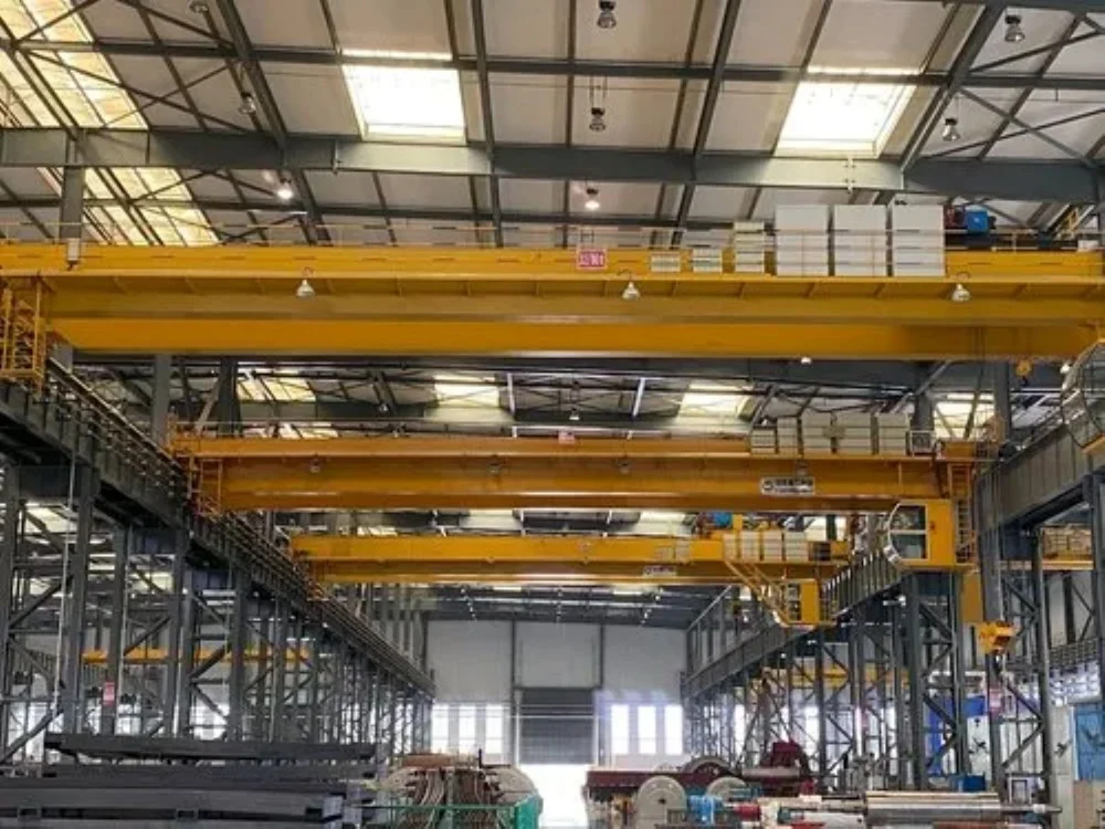 single grider eot crane by hp fabrication